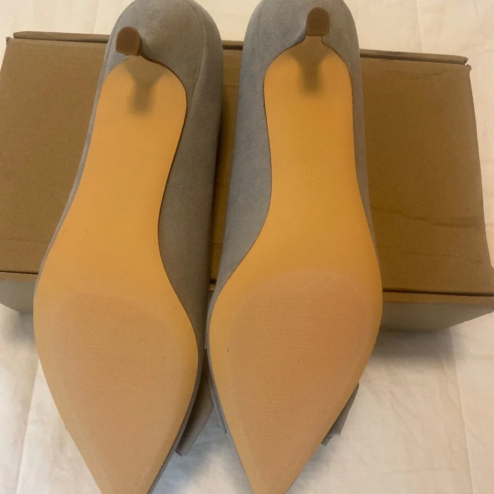 Journee Collection Women’s Orana Pointed Toe Kitten Heel pumps - Picture 4 of 6